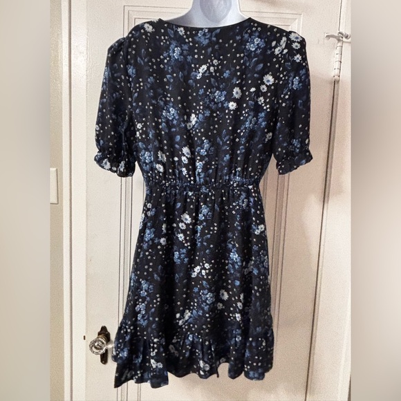 The Kooples Paris silk Floral V-Neck Dress Medium - Picture 7 of 7